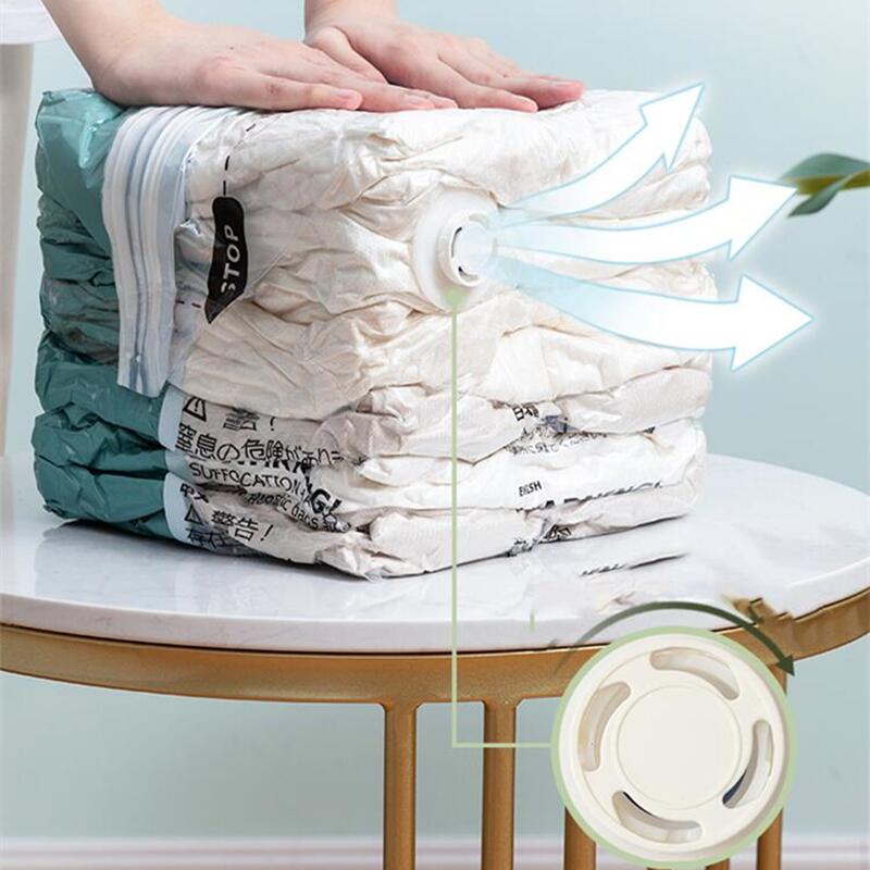 No Need Pump Vacuum Bags for Storing Clothes Suitable for Luggage and Essential Travel Compression Bag Clothing Storage Organizer