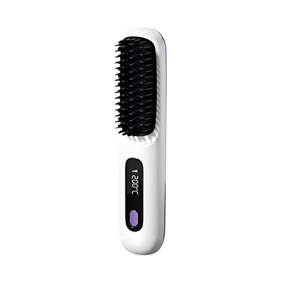 Wireless Hair Straightener Brush Ceramic Heating Smooth hair care Comb Portable Negative Ion Hair Care Comb