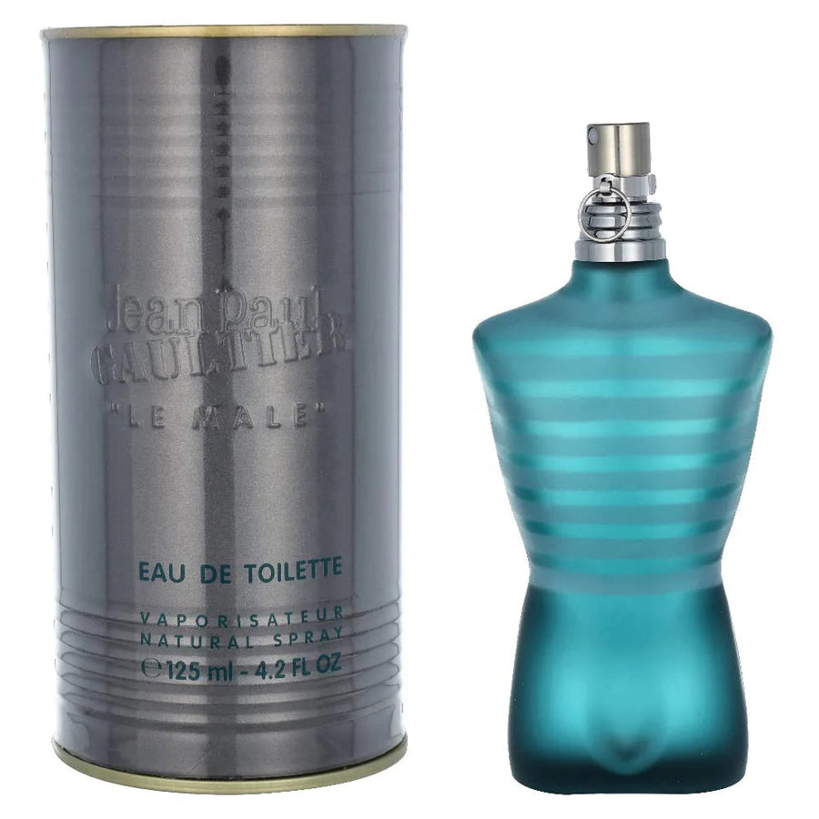 Jean Paul Gaultier Le Male Eau de Toilette for Men 125ml / 4.2 oz – Fresh Mint Vanilla Lavender Cologne | Long-Lasting Scent | Free 3-Day USA Shipping
