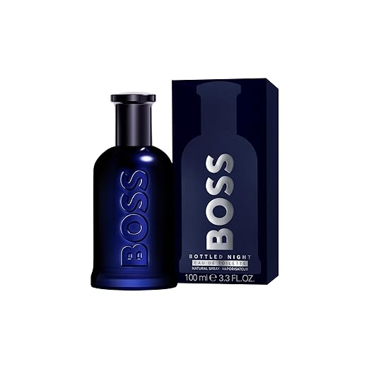Hugo Boss Bottled Night Eau de Toilette – Woody Men's Cologne – With Notes of Birch Leaf, Cardamom, Louro Amarelo Wood & Musk – Luxury Perfumes for Men – Long Lasting Fragrance