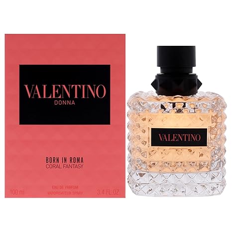 Valentino Donna Born in Roma Coral Fantasy Eau de Parfum 3.4 oz Spray by Valentino – Fruity Floral Women’s Perfume | Free USA 3-Day Delivery