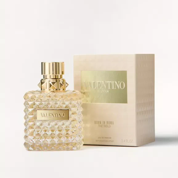 Valentino Donna Born in Roma The Gold Eau de Parfum 3.4 oz Spray by Valentino – Radiant Floral Amber Women’s Perfume | Free USA 3-Day Delivery