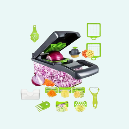14/16 in 1 Multifunctional Vegetable Chopper Onion Chopper Handle Food Grate Food Chopper Kitchen Vegetable Slicer Dicer Cut