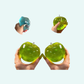 Squishy Green Apple Stress Ball Soft Fidget Sensory Toy for ADHD Autism Slow Rebound Squeeze Toy for Adults Kids Christmas Gift