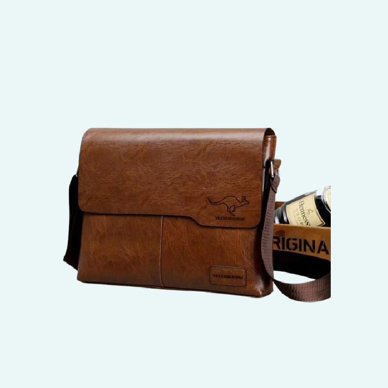 Luxury Brand Men Shoulder Bag For IPAD Leather Business Handbag Men Messenger Bag Large Side Sling Bag Fashion Man Crossbody Bag