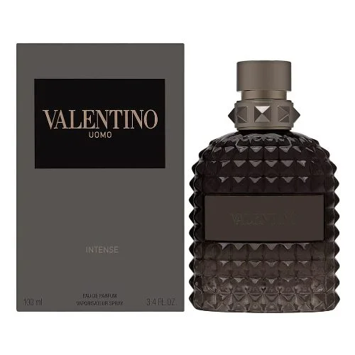 Valentino Uomo Intense Eau de Parfum 3.4 oz Spray by Valentino – Warm Leather Vanilla Men’s Fragrance | Free USA 3-Day Delivery