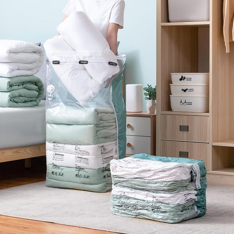 No Need Pump Vacuum Bags for Storing Clothes Suitable for Luggage and Essential Travel Compression Bag Clothing Storage Organizer