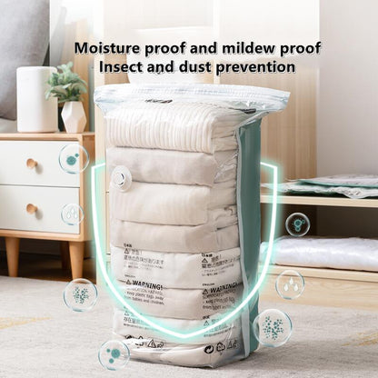 No Need Pump Vacuum Bags for Storing Clothes Suitable for Luggage and Essential Travel Compression Bag Clothing Storage Organizer