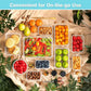 12pc Sealed refrigerator storage box with lid crisper Food Retain Freshness Transparent Storage Jar lunch box with lid