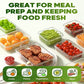 12pc Sealed refrigerator storage box with lid crisper Food Retain Freshness Transparent Storage Jar lunch box with lid