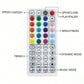 LED Strip Lights, Ultra-Long RGB 5050 LED Strips with Remote Controller, Color Changing Tape Light with 12V Adapter for Bedroom