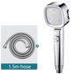 High Pressure Shower Head Water Saving 4 Modes Shower Heads Adjustable One-Key Stop Water Massage Sprayer Bathroom Accessories
