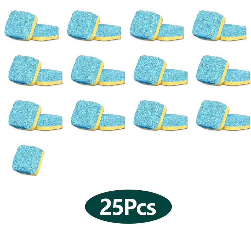 Washing Machine Cleaner Tablets 5/25/35 Count, Lemon Scent, Deep Cleaning, Dirt Remover, Clean Laundry Washer Drum and Tub