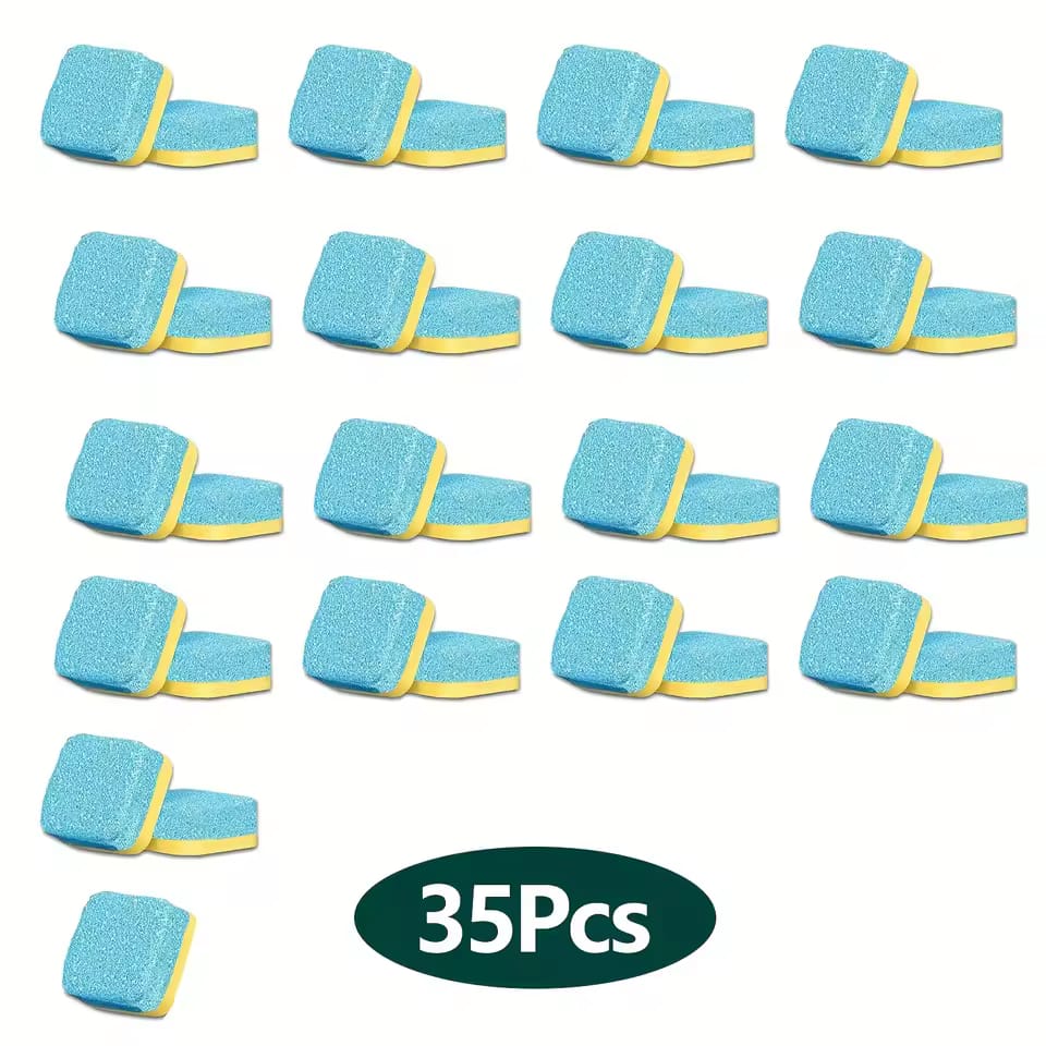 Washing Machine Cleaner Tablets 5/25/35 Count, Lemon Scent, Deep Cleaning, Dirt Remover, Clean Laundry Washer Drum and Tub