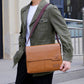Luxury Brand Men Shoulder Bag For IPAD Leather Business Handbag Men Messenger Bag Large Side Sling Bag Fashion Man Crossbody Bag