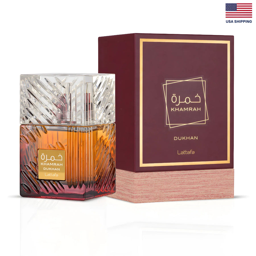 Lattafa Khamrah Dukhan Eau de Parfum 100ml Luxury Unisex Perfume | Free USA 3-Day Delivery