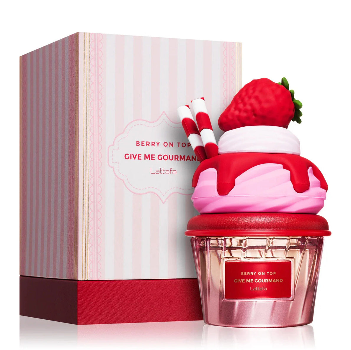 Lattafa Berry On Top Give Me Gourmand Eau de Parfum 75ml – Sweet Fruity Dessert Perfume | Free USA 3-Day Delivery