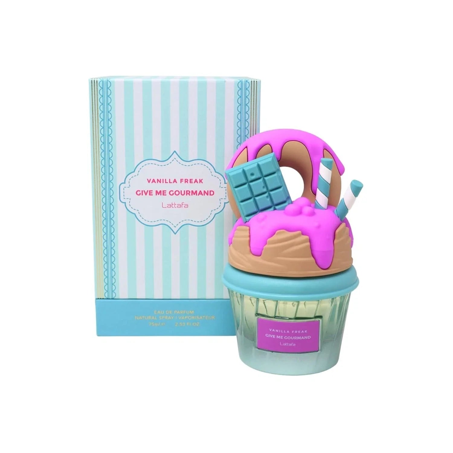 Lattafa Vanilla Freak Give Me Gourmand Eau de Parfum 75ml – Sweet Vanilla Dessert Perfume | Free USA 3-Day Delivery