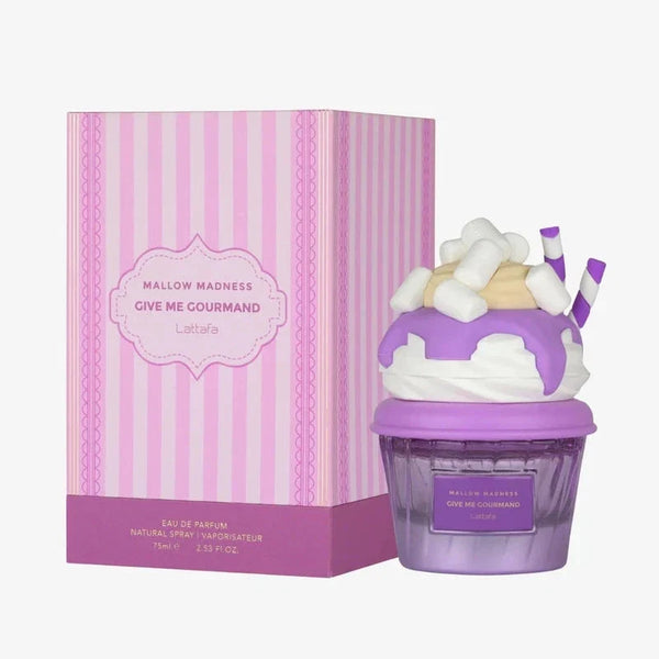 Lattafa Mallow Madness Give Me Gourmand Eau de Parfum 75ml – Sweet Marshmallow Dessert Perfume | Free USA 3-Day Delivery