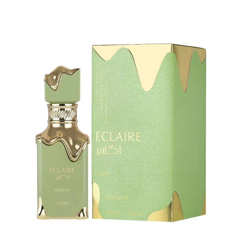 Lattafa Eclaire Pistache Eau De Parfum 3.4 oz / 100ml Luxury Gourmand Pistachio Perfume for Women & Men – Free USA Delivery