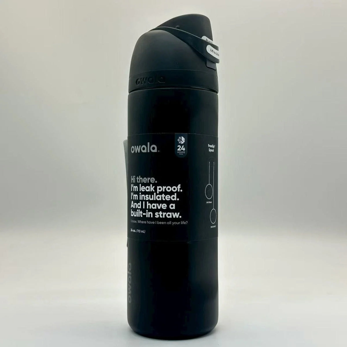 Owala FreeSip 24oz Stainless Steel Water Bottle Very Very Dark Top Quality