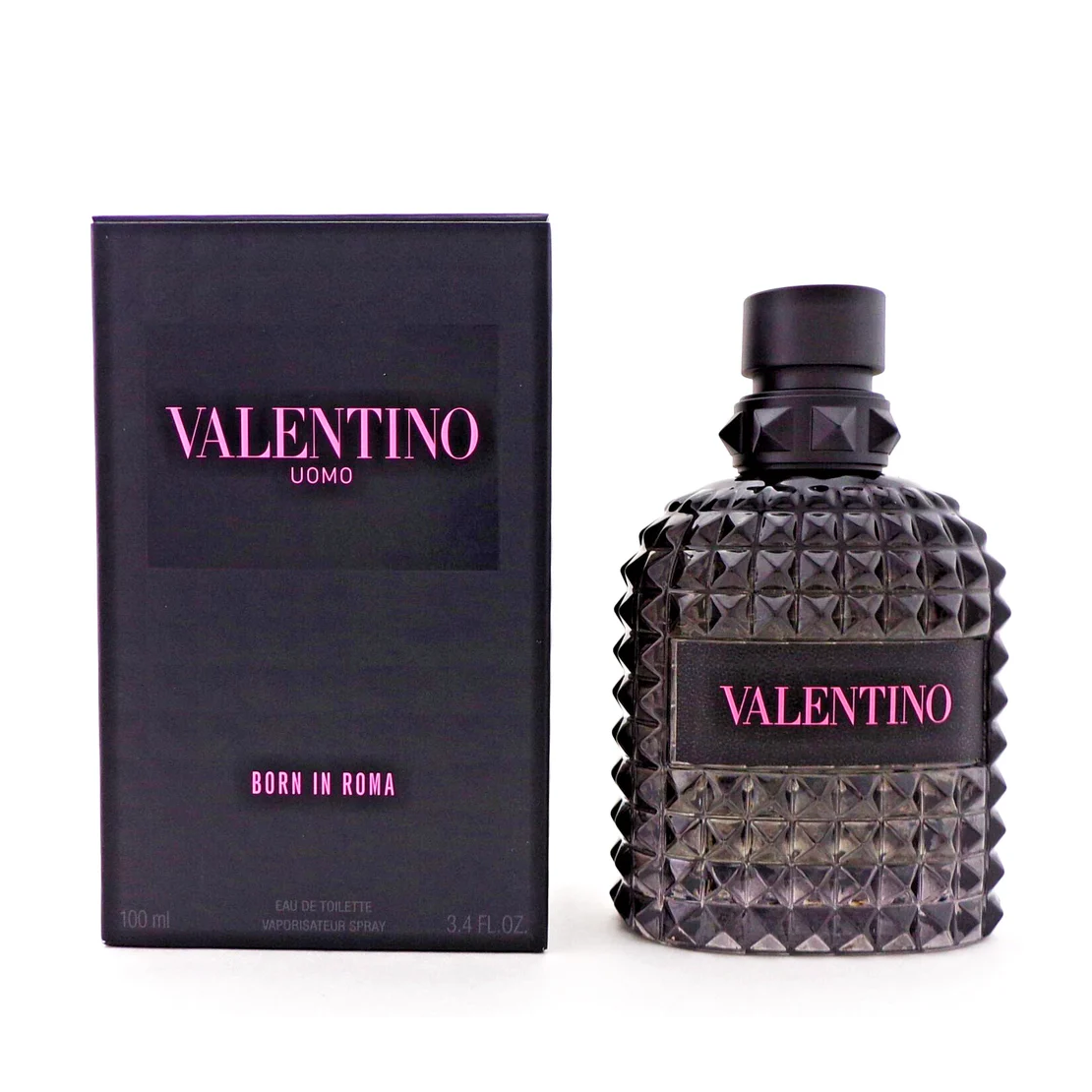 Valentino Uomo Born in Roma Eau de Toilette 3.4 oz Spray by Valentino – Woody Aromatic Men’s Cologne | Free USA 3-Day Delivery