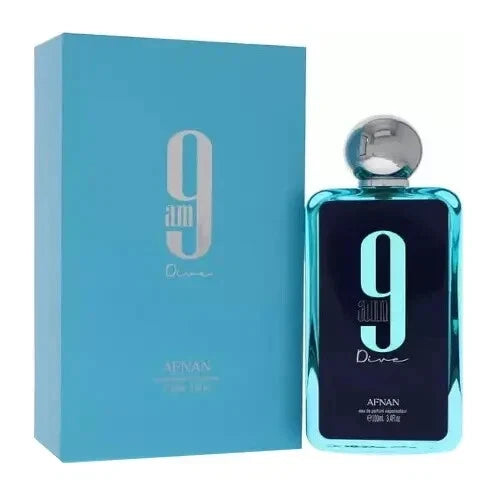 Afnan 9AM Dive Eau De Parfum 100ml – Fresh Aquatic Citrus Fragrance for Men | Long Lasting Perfume USA